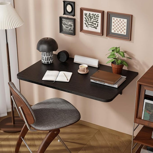 Dogsky Wall Mounted Folding Table, Floating Desk 24x15.7Inch, Fold Down Shelf by Dogsky