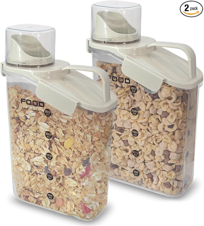 Two Pack Food & Cereal Storage Container by Unknown