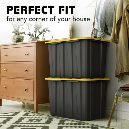 Lifetime Home 4 PACK of X-Large 23 Gallon Plastic Storage Bin Tote Organizing - Image 6