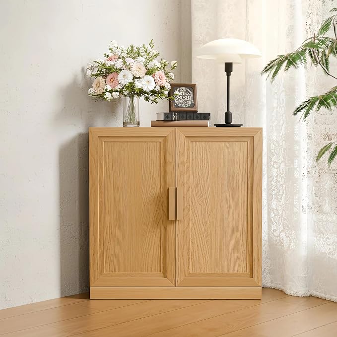 Casaphoria Farmhouse Corner Cabinet, Wooden Corner Storage Cabinet by Casaphoria