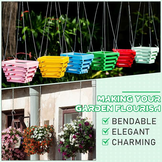 Mixweer 12 Pcs 24 Inch Wire Plant Hangers - Image 5