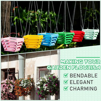 Mixweer 12 Pcs 24 Inch Wire Plant Hangers - Image 5