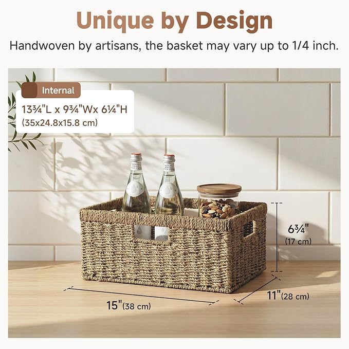 StorageWorks Large Wicker Baskets - Image 3