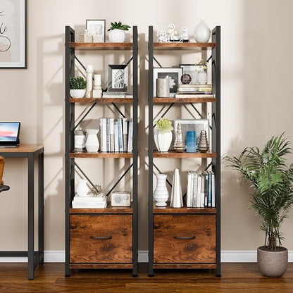 Vongrasig 5 Tier Bookshelf - Image 3