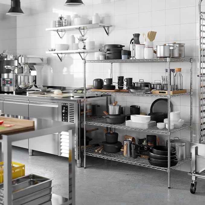 24" Deep x 48" Wide x 54" Height Wire Shelving Kit | 4-Tier | NSF Commercial - Image 5
