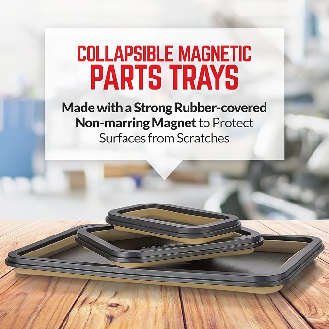Collapsible Magnetic Parts Tray Set - Image 2