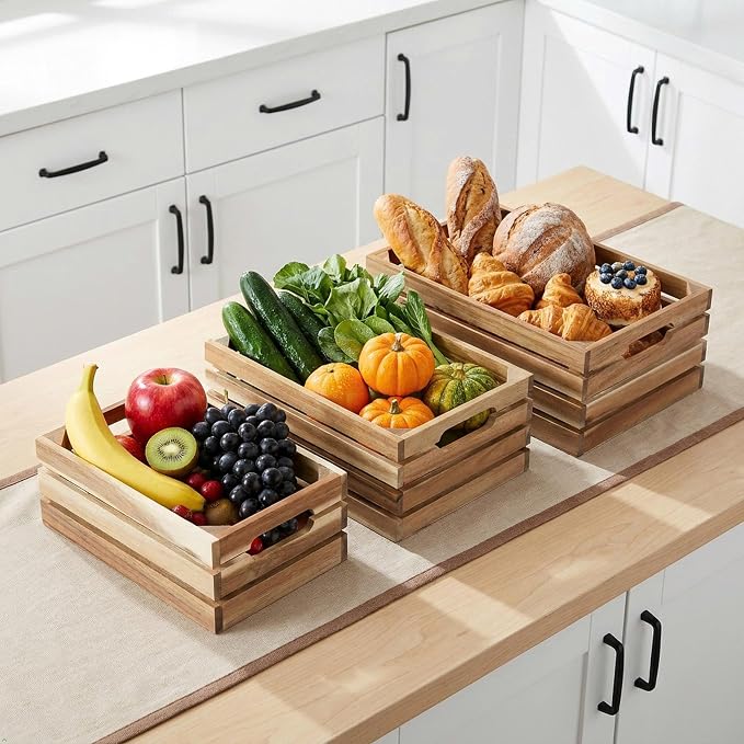 VICTORY RELAX Nesting Wood Storage Crates - Image 4