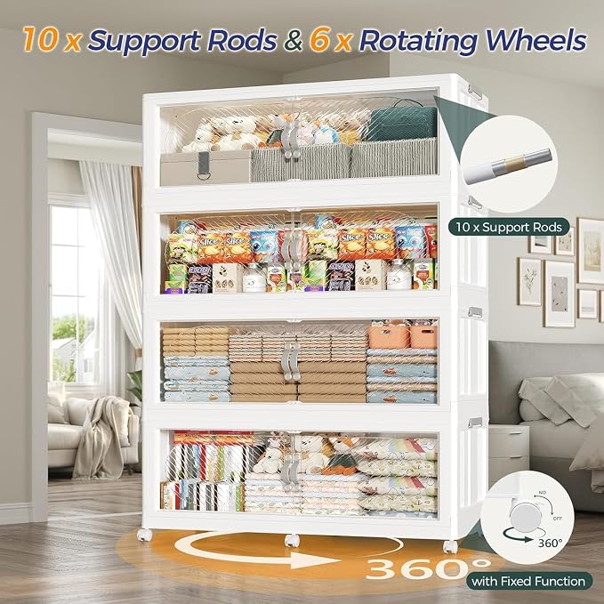 1200QT Extra Large Stackable Storage Bins - Image 5