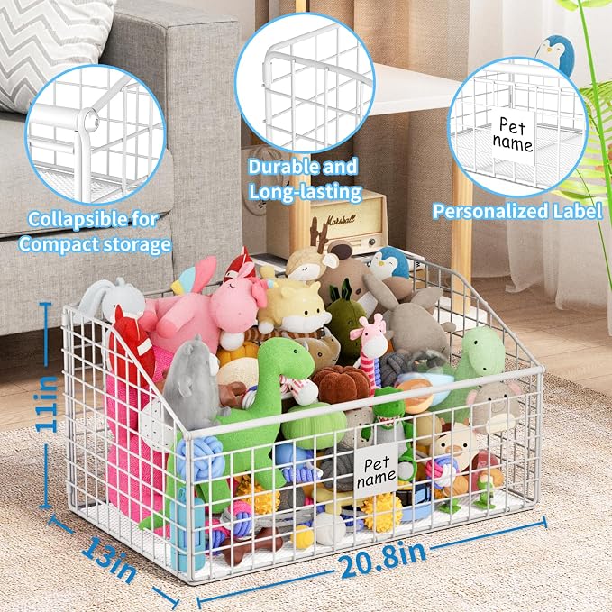 Indestructible Dog Toy basket, Large Toy Box - Image 8