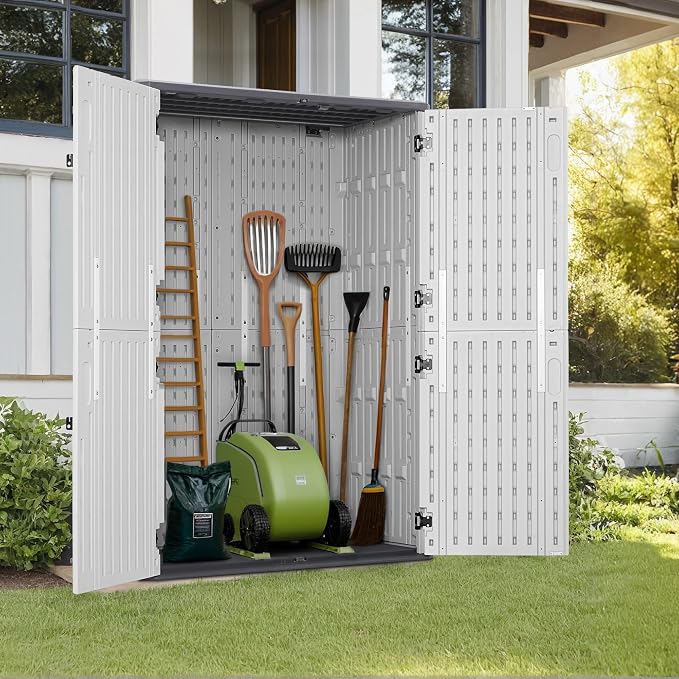Macrout 50 Cu.Ft Plastic Outdoor Storage Cabinet - Image 2