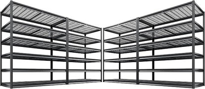 REIBII 3500LBS Garage Shelving, Adjustable Storage Shelves Heavy Duty, 6 Tier by REIBII