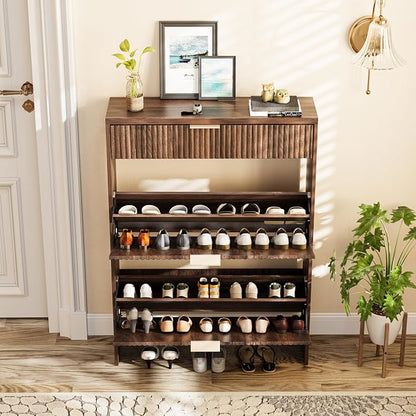 Fluted Shoe Cabinet Storage - Image 8