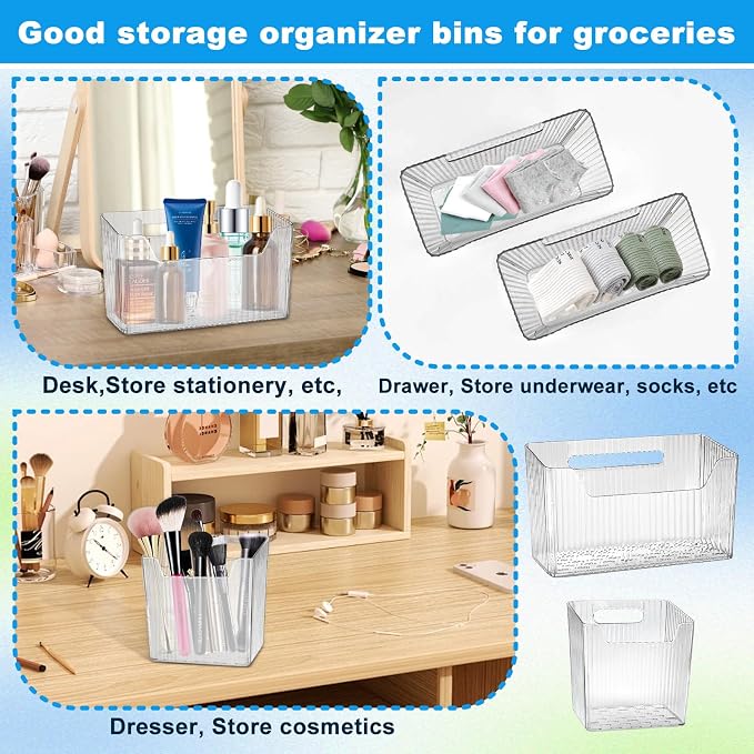 8 Pcs Storage Organizer Bins - Image 7