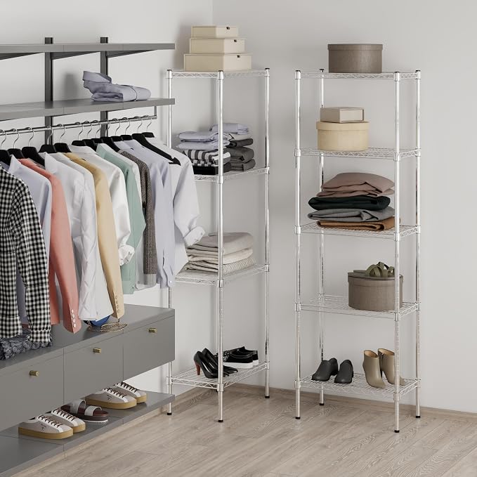 14" Deep x 24" Wide x 74" Height Wire Shelving Kit | 5-Tier | NSF Commercial - Image 7