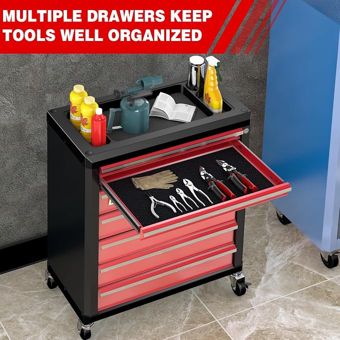 LARBANKE 7-Drawer Rolling Tool Chest - Image 4