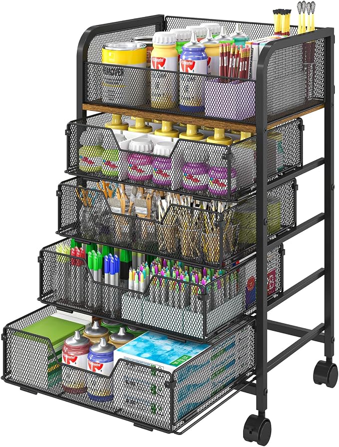 5-Tier Craft Organizer Cart by FollowWithYociyogaTogether