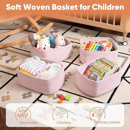 OIAHOMY 4 Pack 14.17*11.02*6.3IN Storage Baskets - Image 4