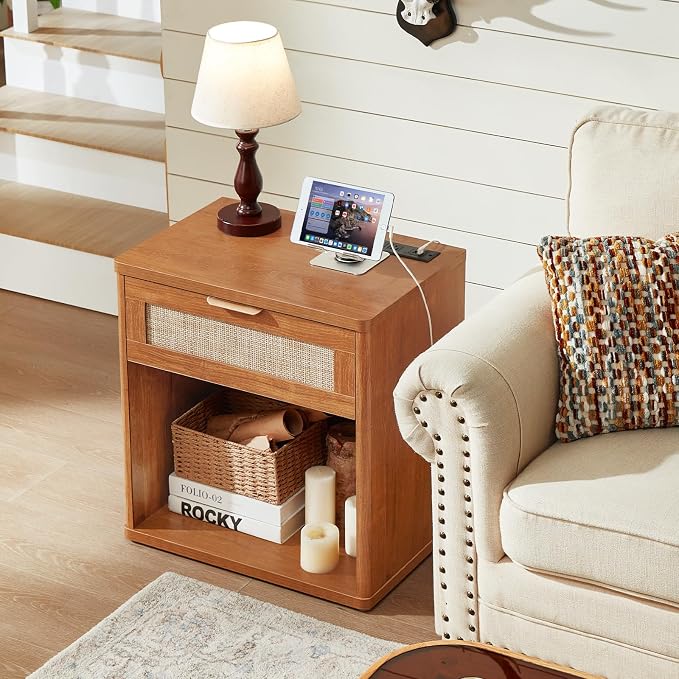 LEYAOYAO Rattan Nightstands Set of 2 - Image 7