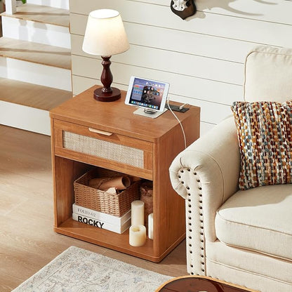 LEYAOYAO Rattan Nightstand - Image 7