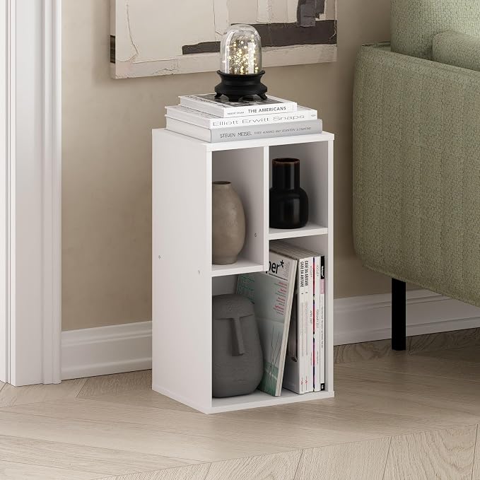 Furinno DALY Book Shelf, 3-Cube Bookshelf, Cube Storage Organizer Bookcase - Image 2