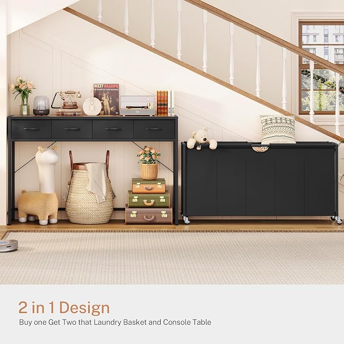 Laundry Sorter, Rolling Laundry Hamper - Image 9