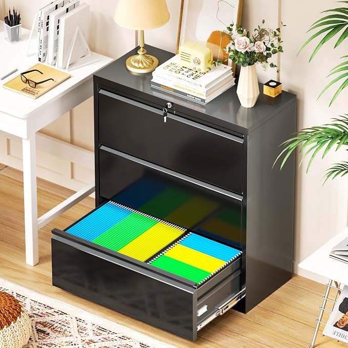 Bonusall 3 Drawer Lateral File Cabinet - Image 6