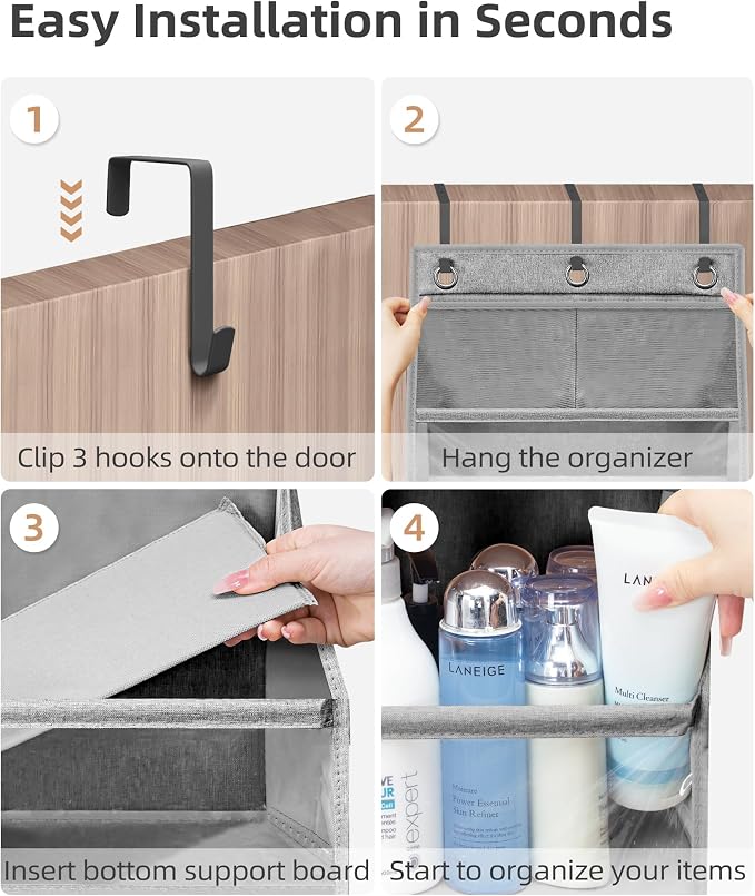 STORAGE MANIAC Over the Door Organizer Large Capacity Hanging Organizer - Image 4
