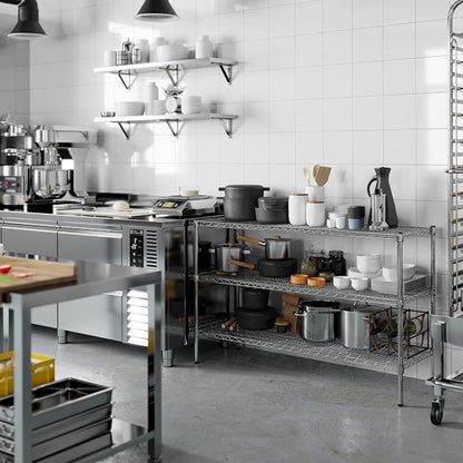 18" Deep x 54" Wide x 34" Height Wire Shelving Kit | 3-Tier | NSF Commercial - Image 8