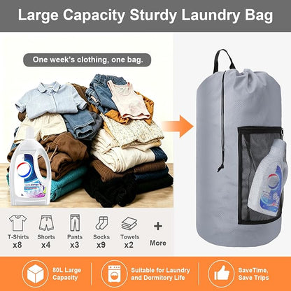 Laundry Bag Backpack Durable Laundry Bag - Image 6