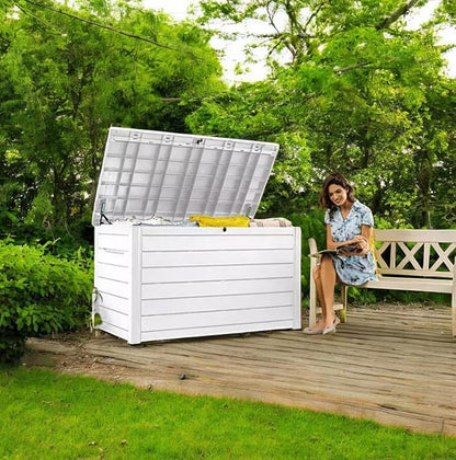 Outdoor Storage Box with Lockable Lid - Image 4