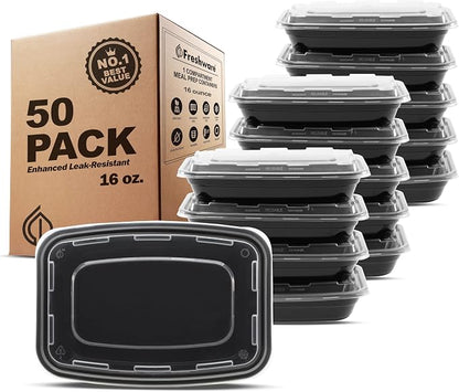 Freshware Meal Prep Containers 1 Compartment Food Storage Containers by Unknown