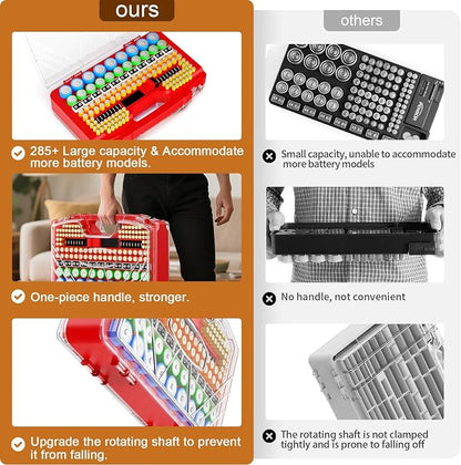 Battery Organizer Storage Holder Box Case - Image 2