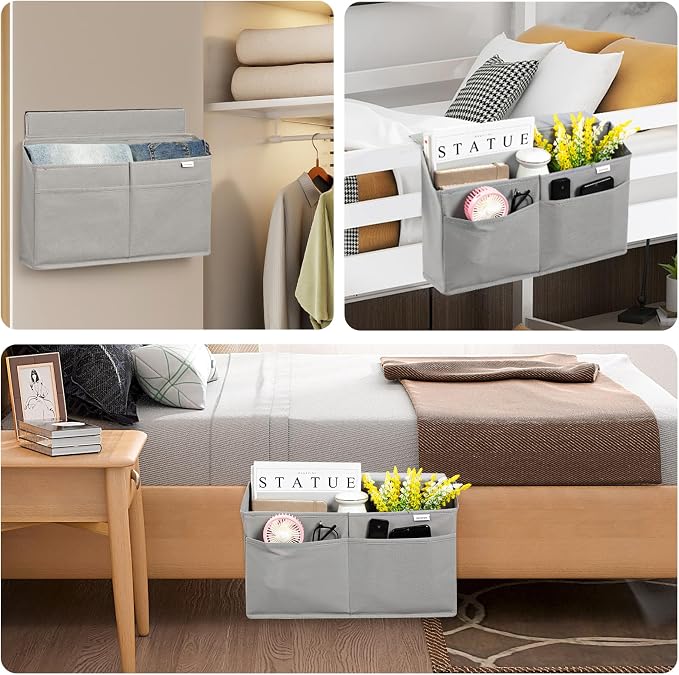 10 Pack Desk Side Hanging Organizer, Adhesive Storage Bag - Image 5