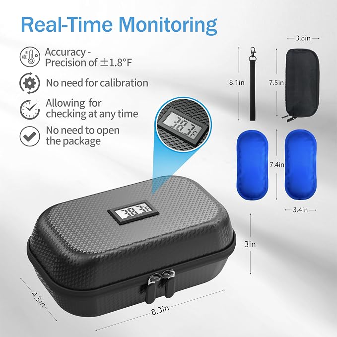 Insulin Cooler Travel Case TSA Approved, Refrigerated Medicine Travel Case - Image 5