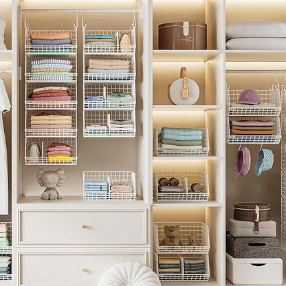 6 Tier Extra Large Hanging Closet Organizer, Closet Storage Hanging - Image 8