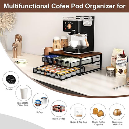 Coffee Bar Organizer, 60 Capacity K Cup Organizer - Image 4
