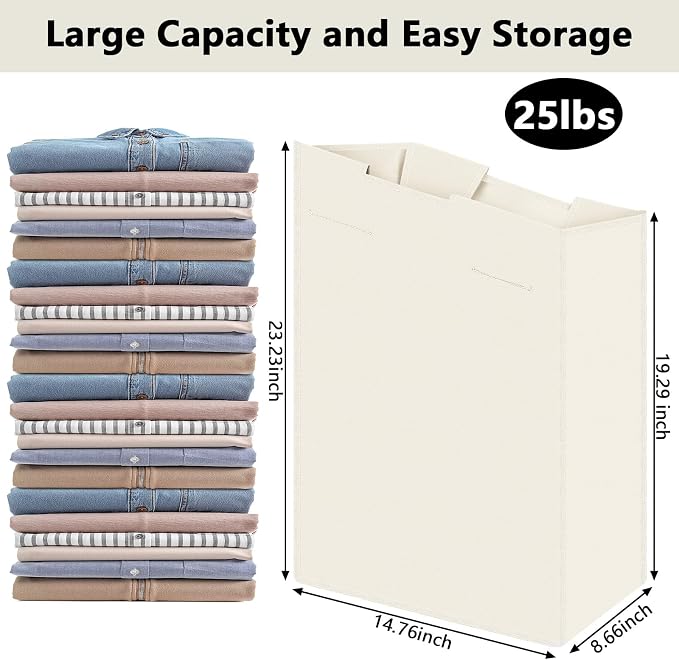 Windyun 3 Pcs Hypotenuse Laundry Sorter Replacement Bags Hamper Cart Removable - Image 2