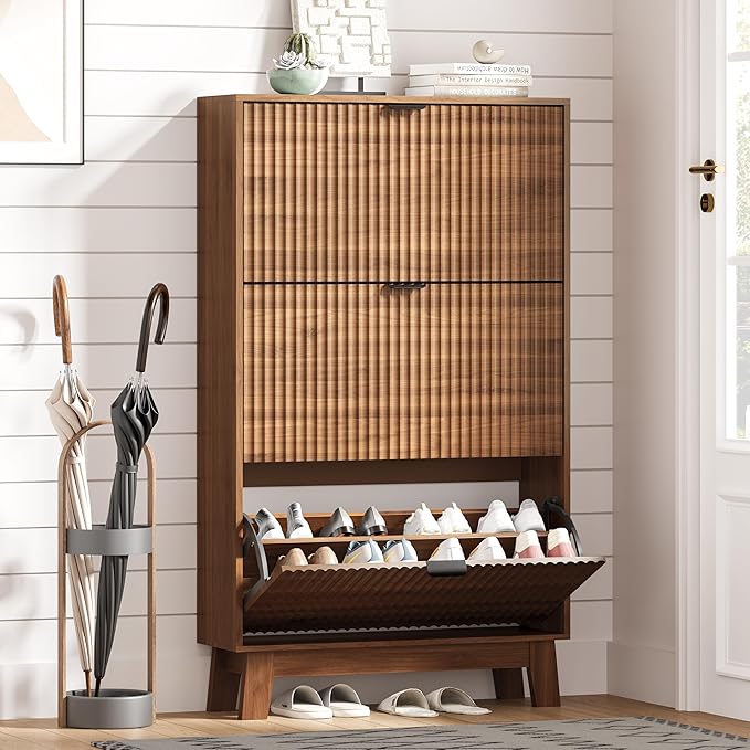 Shoe Cabinet Storage for Entryway by HUANLEGO