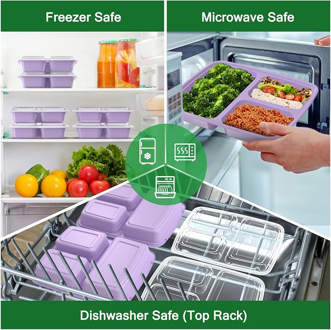 50 Pack 32 oz Meal Prep Containers Reusable - Image 5