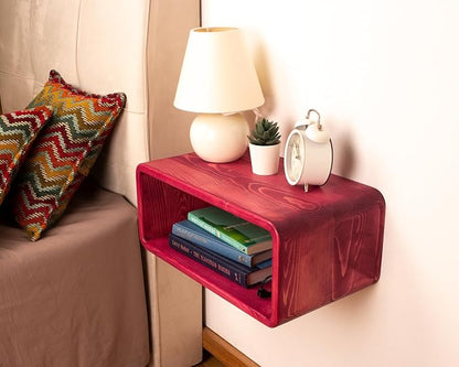 Floating Nightstand Wooden, Bedside Table, Nightstand Shelf, Wall Mounted - Image 5