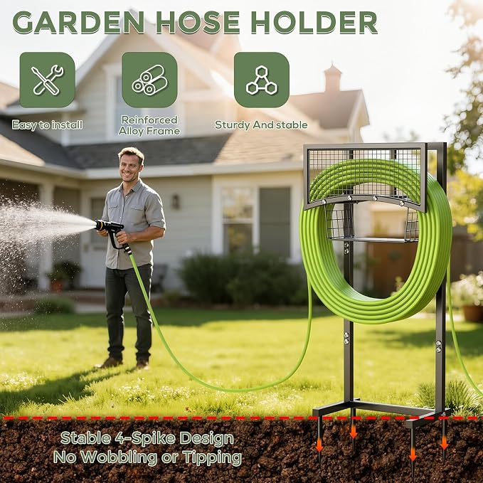 Garden Hose Holder Freestanding - Image 3