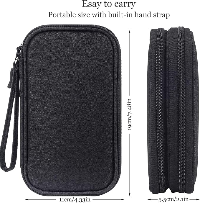 CAOODKDK Electronics Accessories Organizer Pouch Bag, Travel Universal Organizer - Image 3