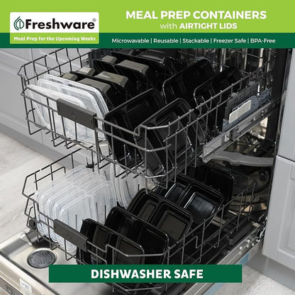 Freshware Meal Prep Containers 2 Compartment - Image 7