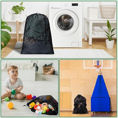 Aegero 2 Pack Mesh XL Laundry Bags, Machine Washable Dirty Clothes Organizer - Image 7