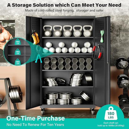 Wide & Deep Metal Storage Cabinet - Image 5