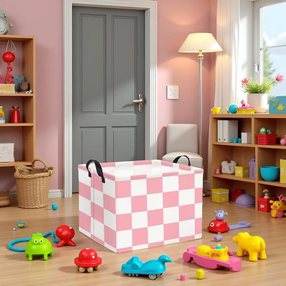 Rectangular Storage Basket for Home Kitchen Girls Cute Storage Bin Organizer - Image 4