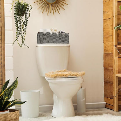 Storage Basket Wicker Baskets for Organizing Toilet Paper Storage Basket for - Image 3
