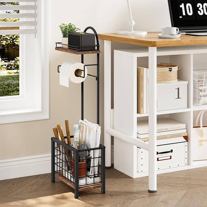 Toilet Paper Holder Stand, Freestanding Toilet Paper Holder - Image 3