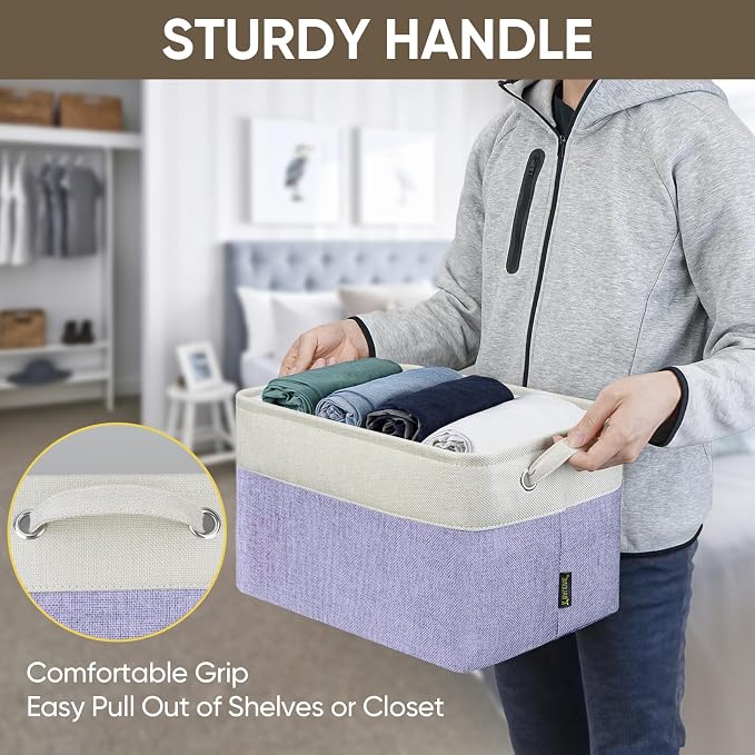 BALEINE 2 Pack Fabric Storage Bins - Image 8