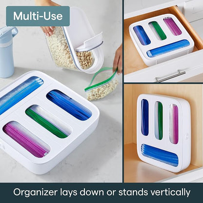 YouCopia StoraBag Food Bag Dispenser, Family Size 4-Slot, Plastic Sandwich Bags - Image 7